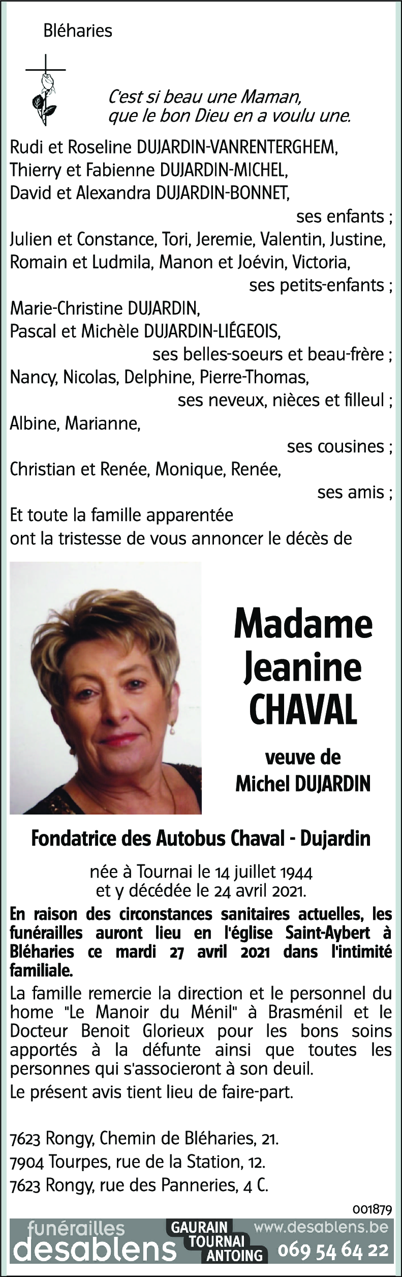 Jeanine CHAVAL