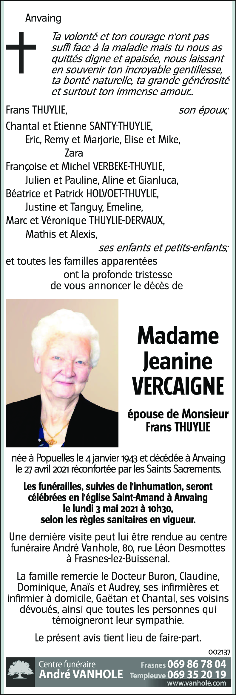 Jeanine VERCAIGNE