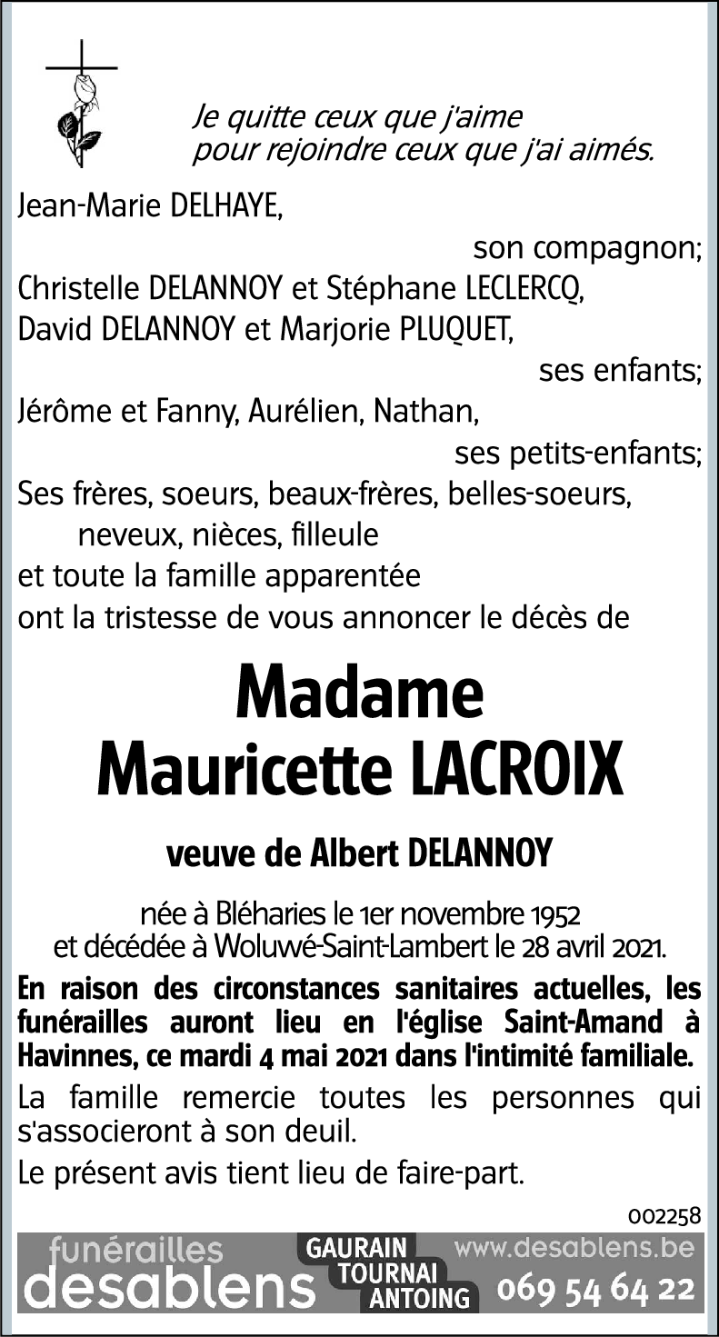 Mauricette LACROIX