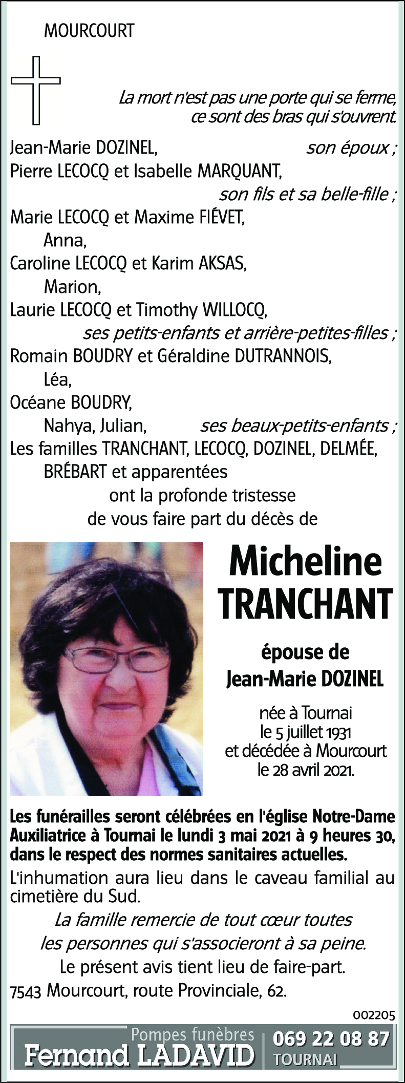 Micheline TRANCHANT