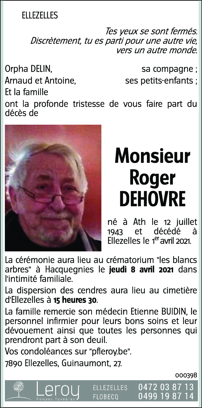 Roger DEHOVRE