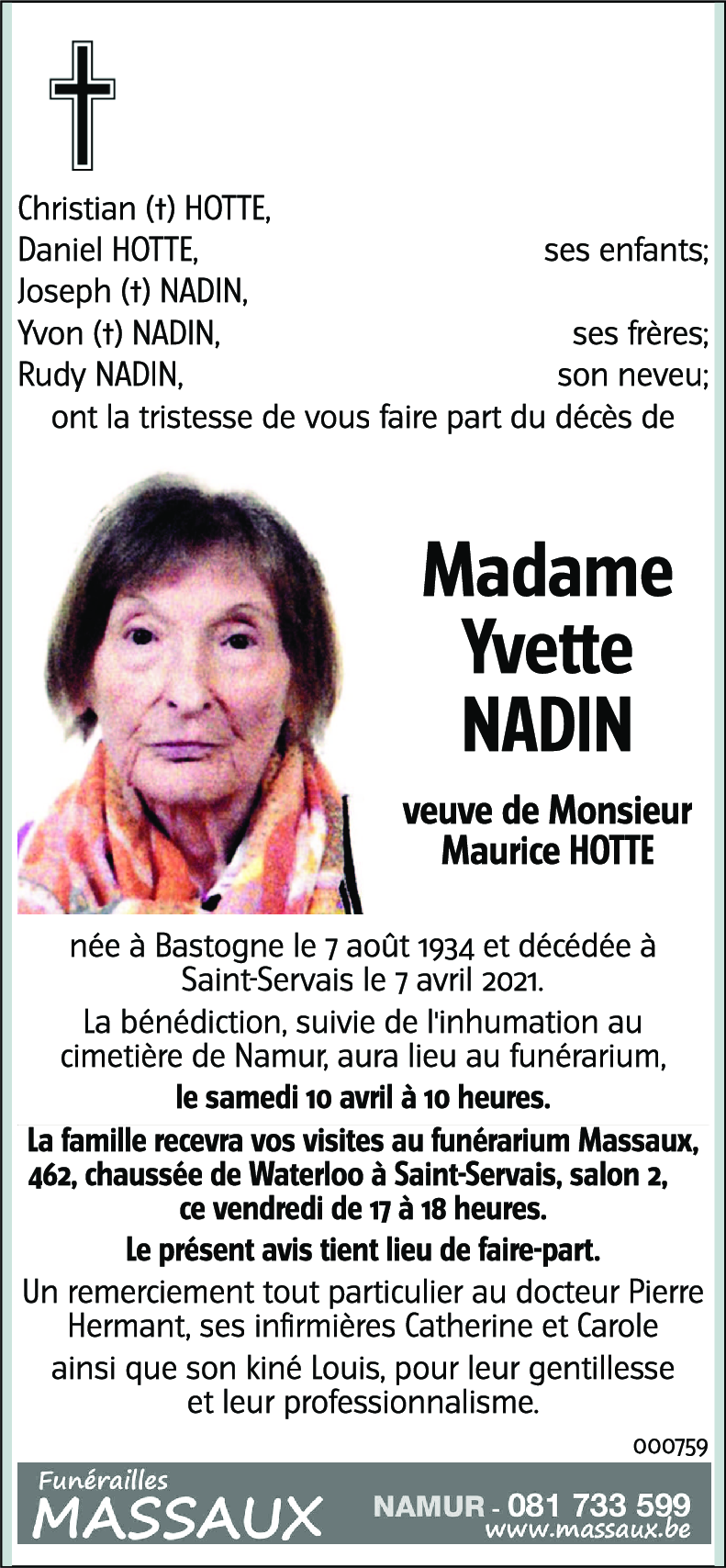 Yvette NADIN
