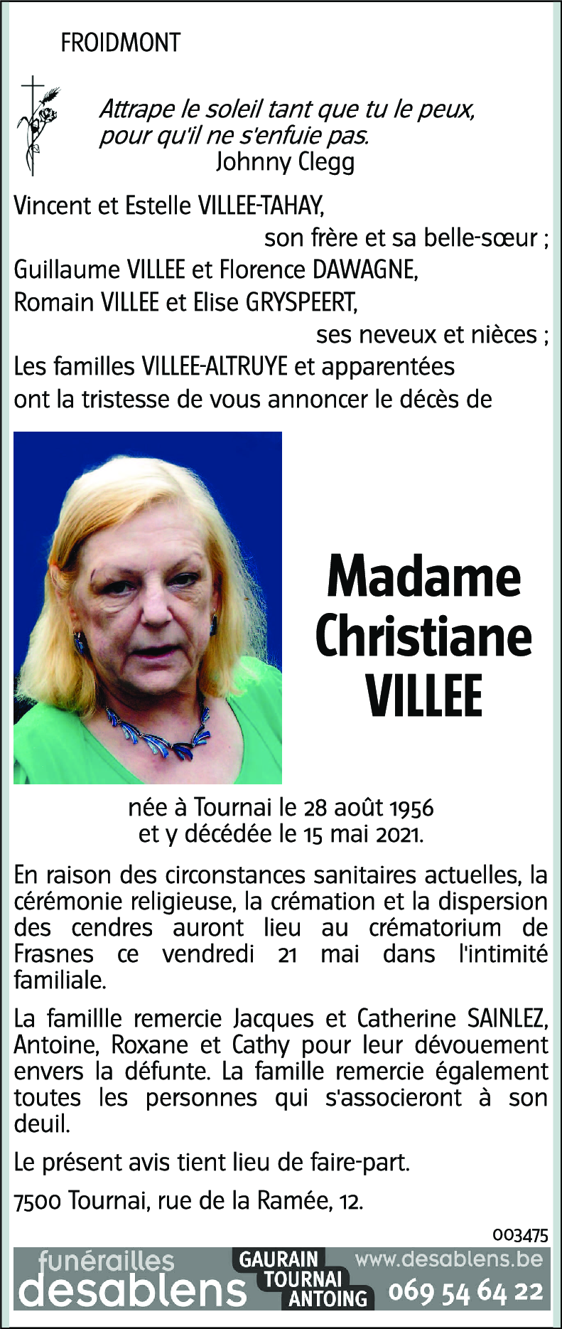 Christiane VILLEE