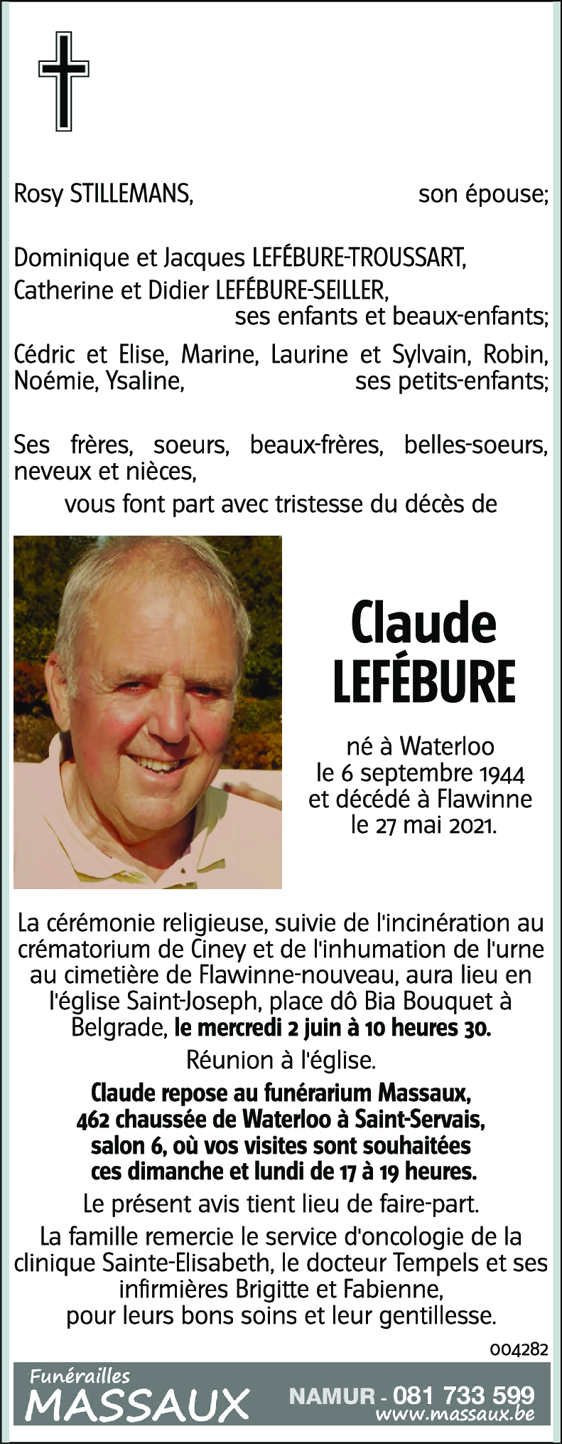 Claude LEFÉBURE