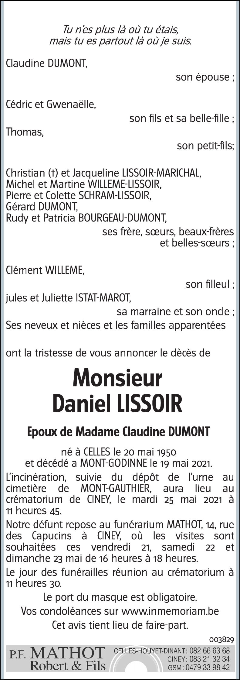 Daniel LISSOIR