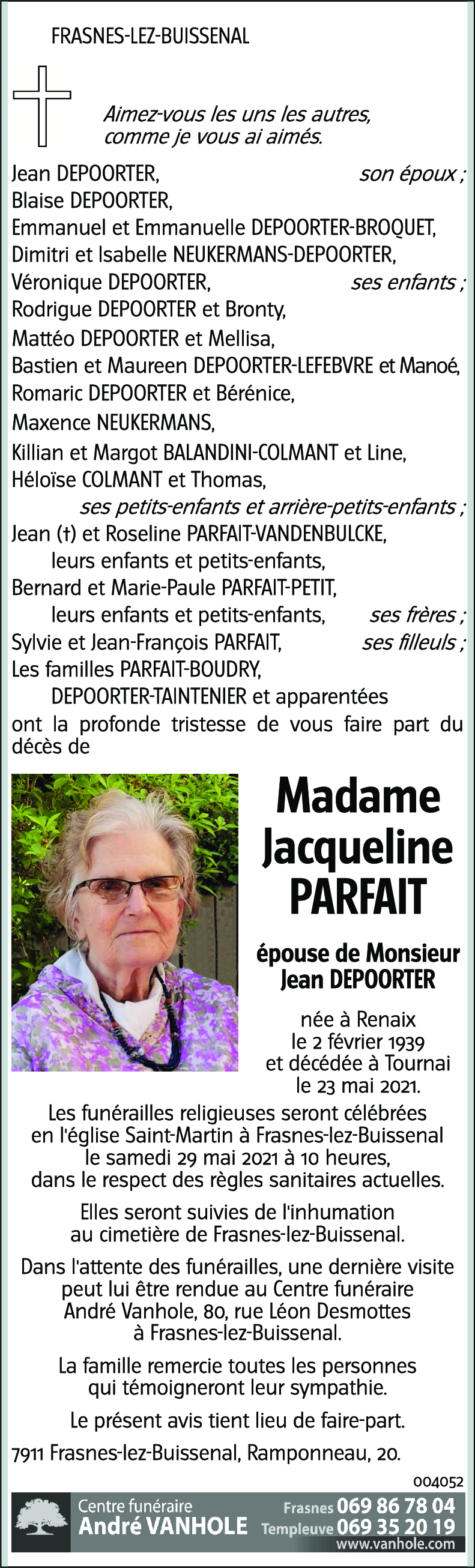 Jacqueline PARFAIT