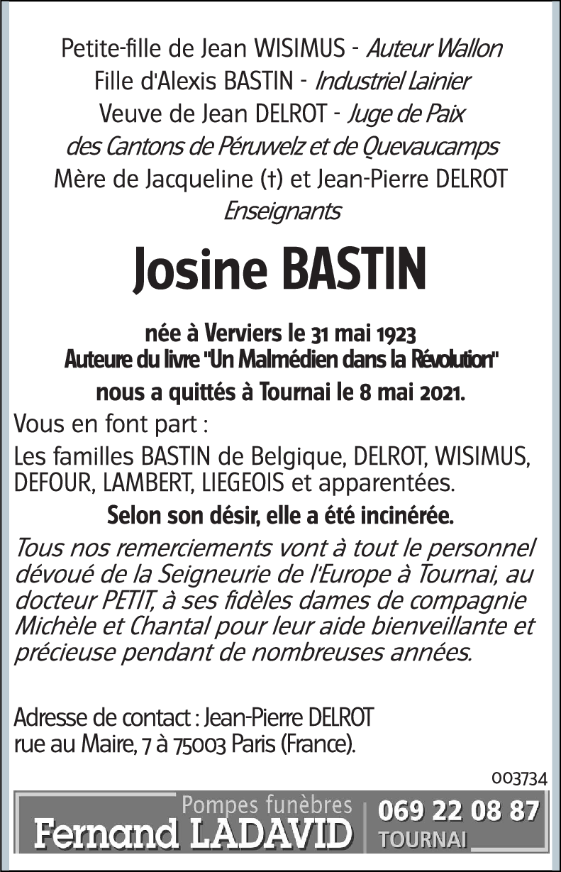 Josine BASTIN