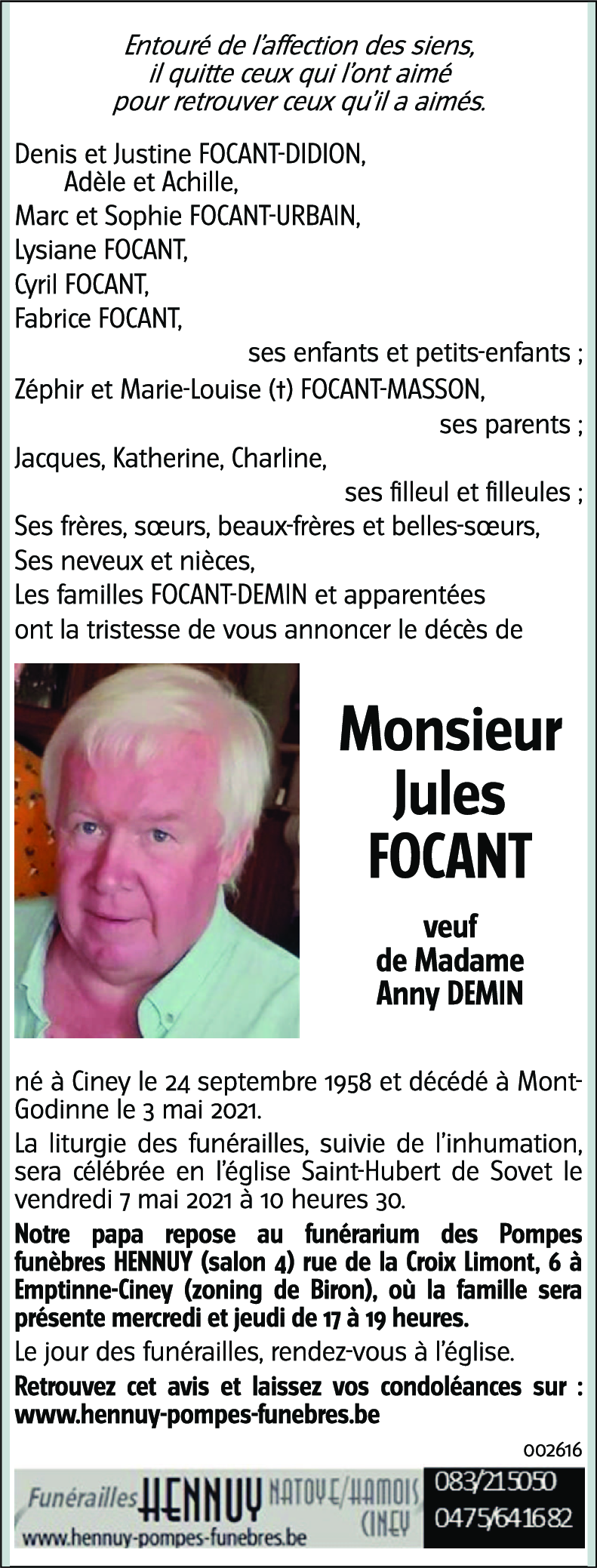 Jules FOCANT