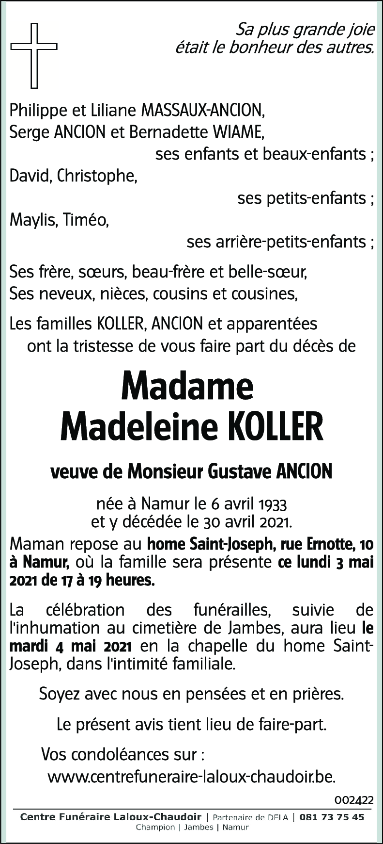 Madeleine KOLLER