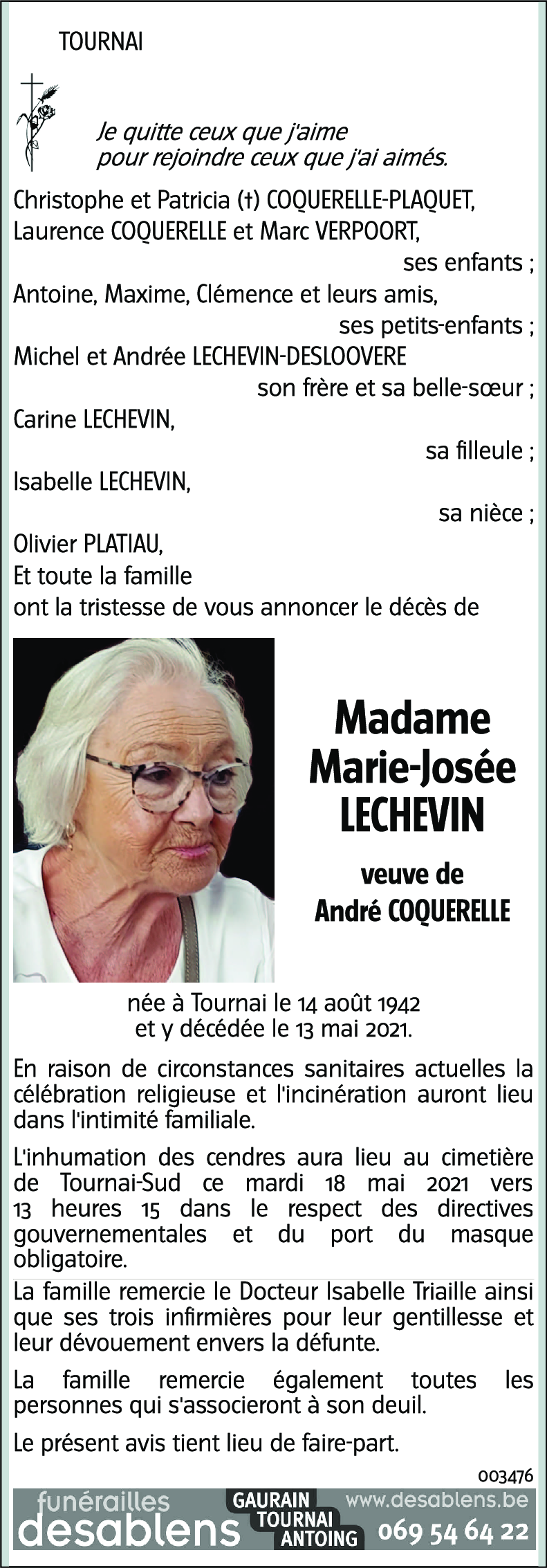 Marie-Josée LECHEVIN