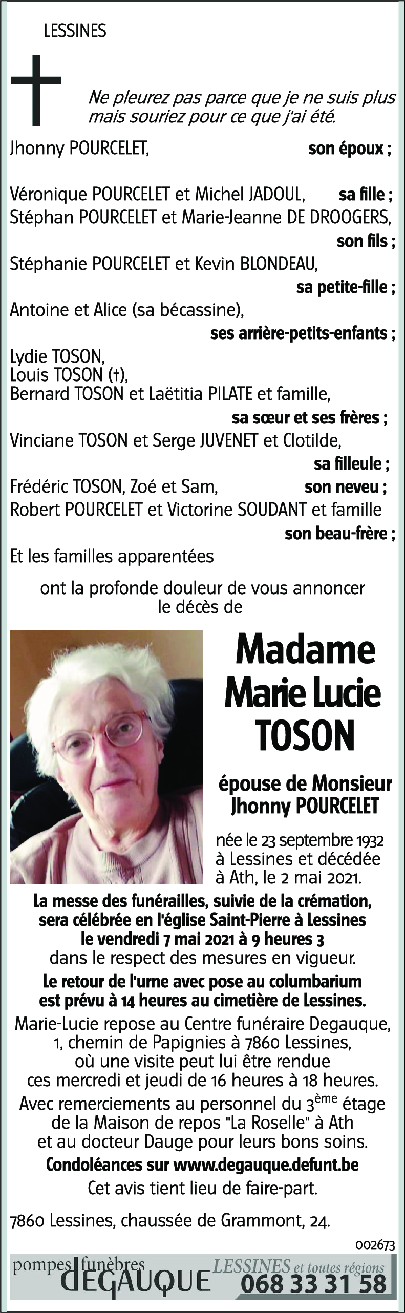 Marie Lucie TOSON