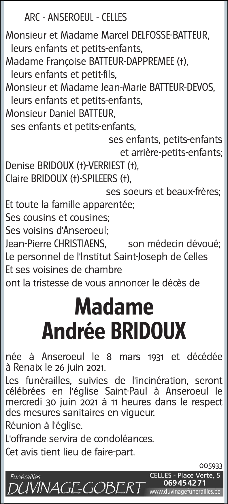 André BRIDOUX