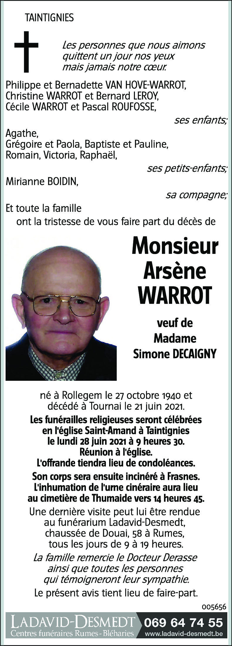 Arsène WARROT