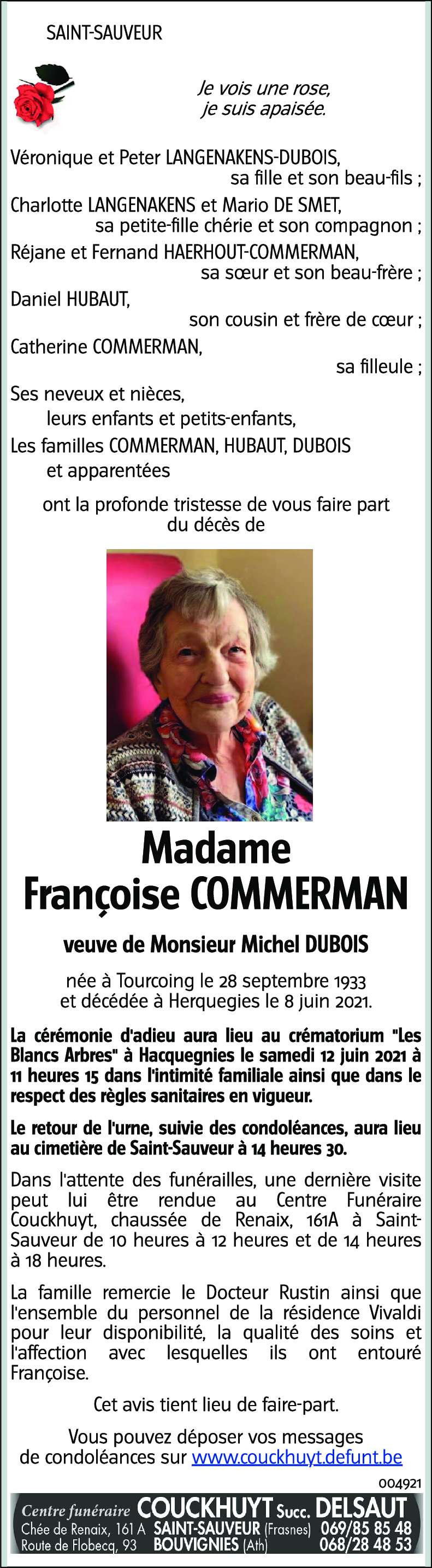 Françoise COMMERMAN