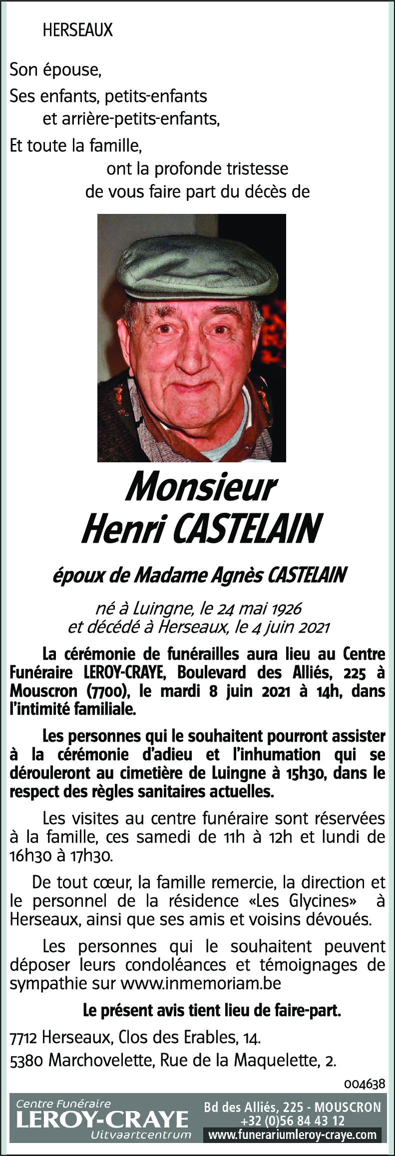 Henri CASTELAIN