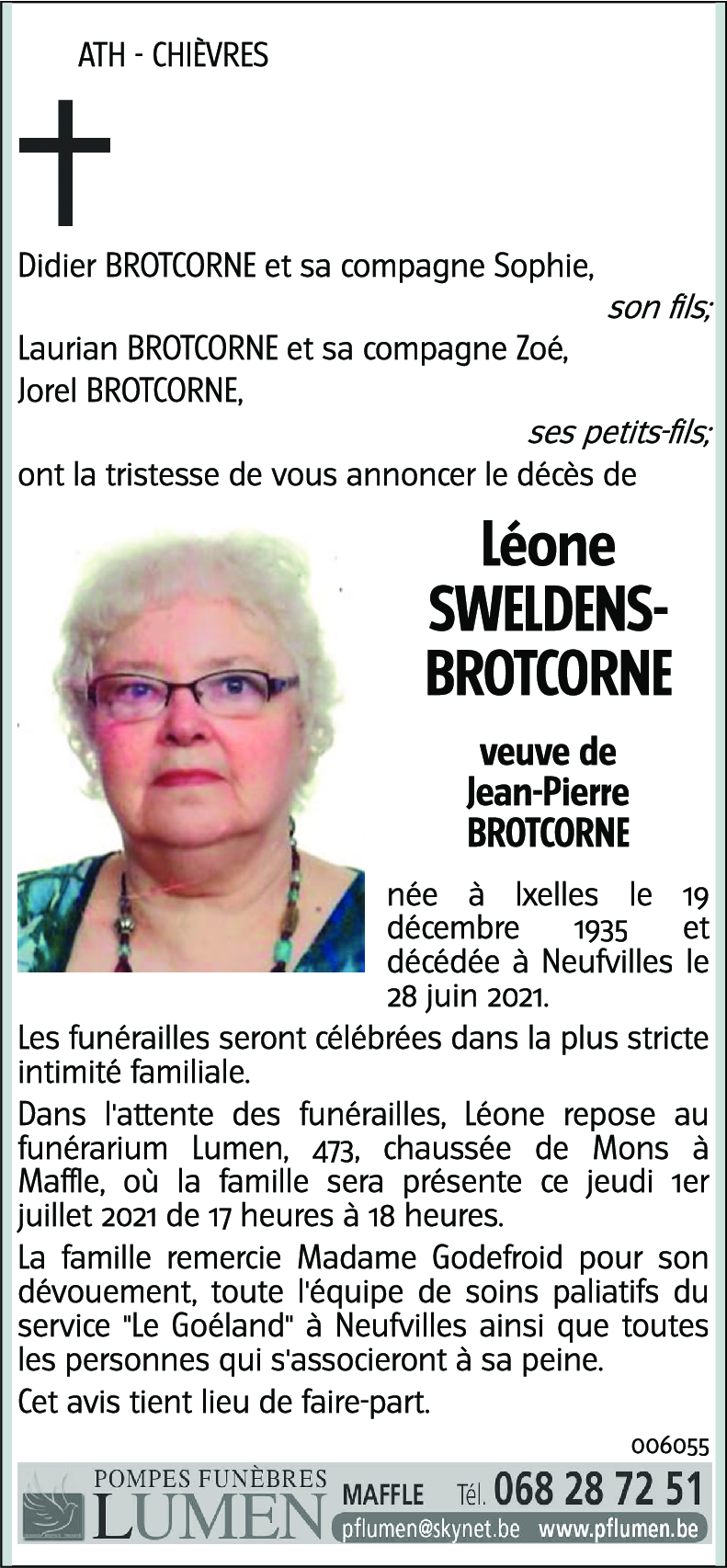 Léone SWELDENS - BROTCORNE