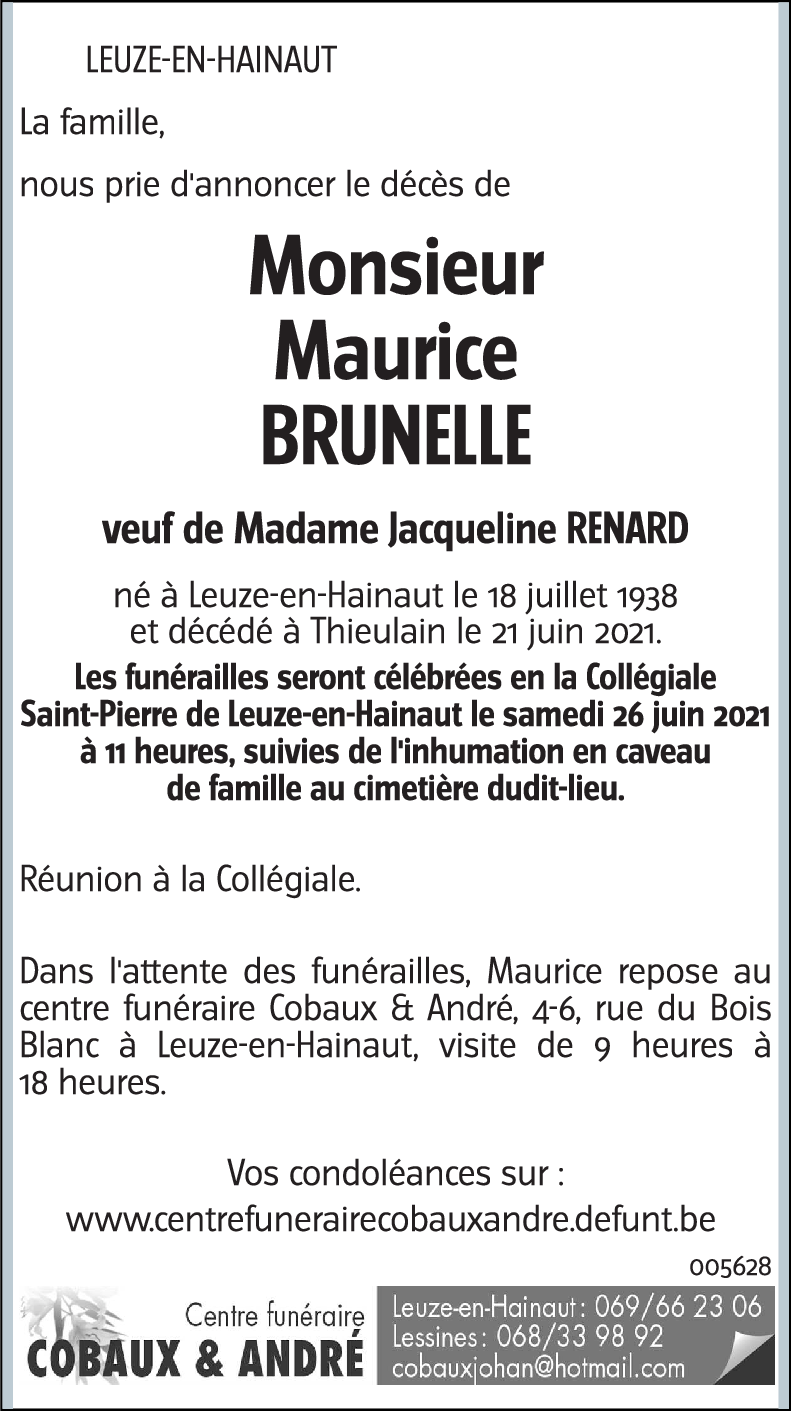 Maurice BRUNELLE