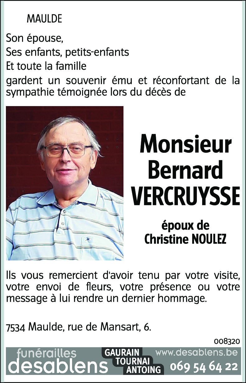 Bernard VERCRUYSSE