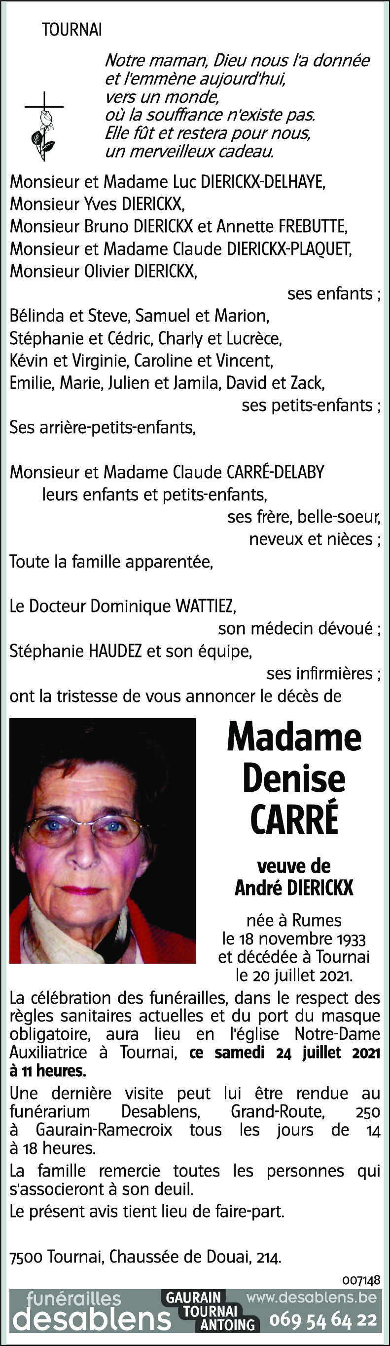 Denise CARRÉ