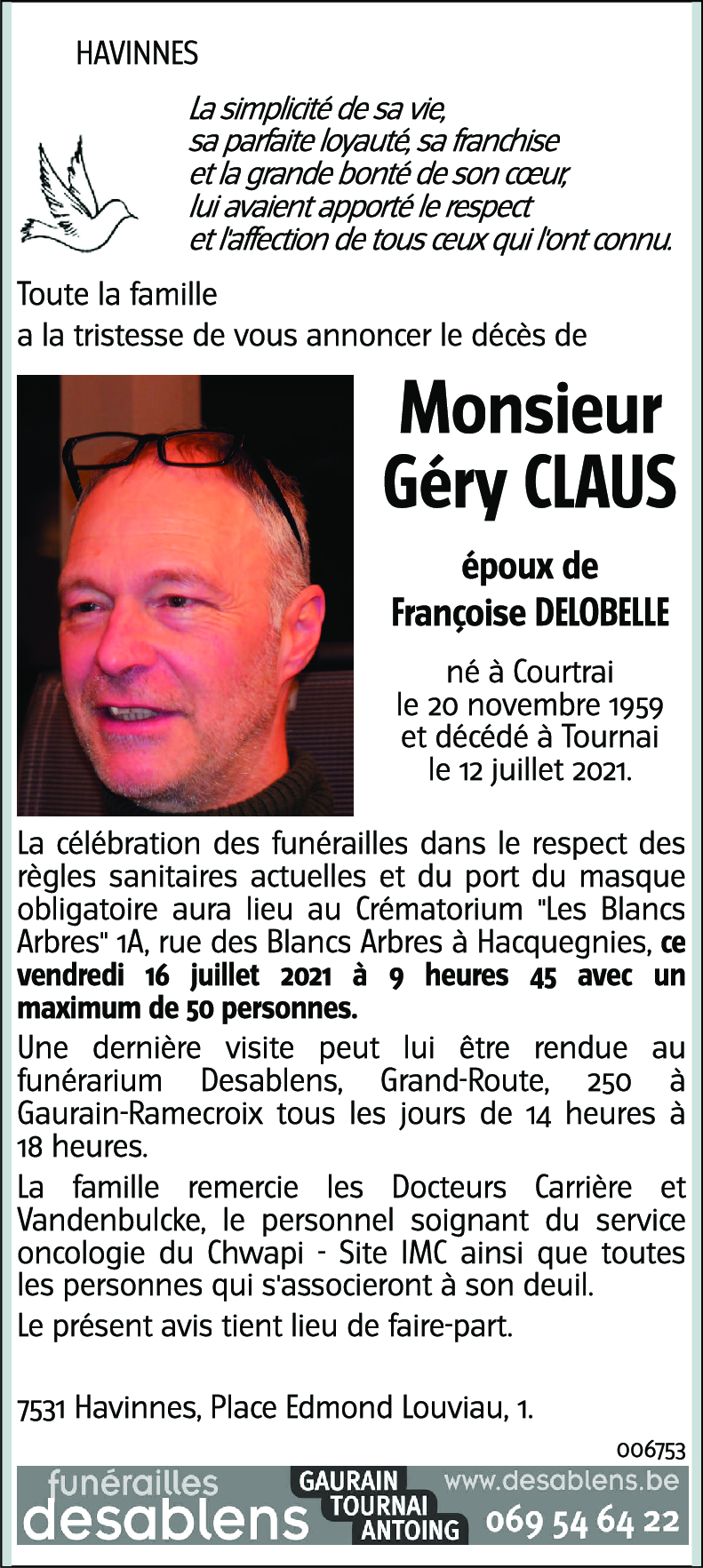 Géry CLAUS