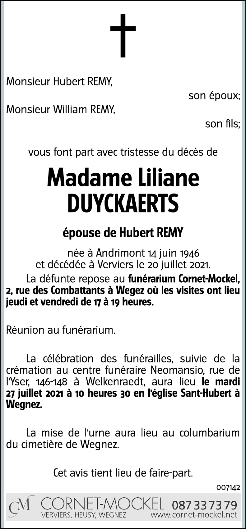 Liliane DUYCKAERTS