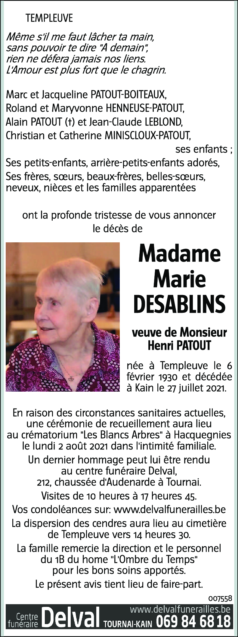 Marie DESABLINS