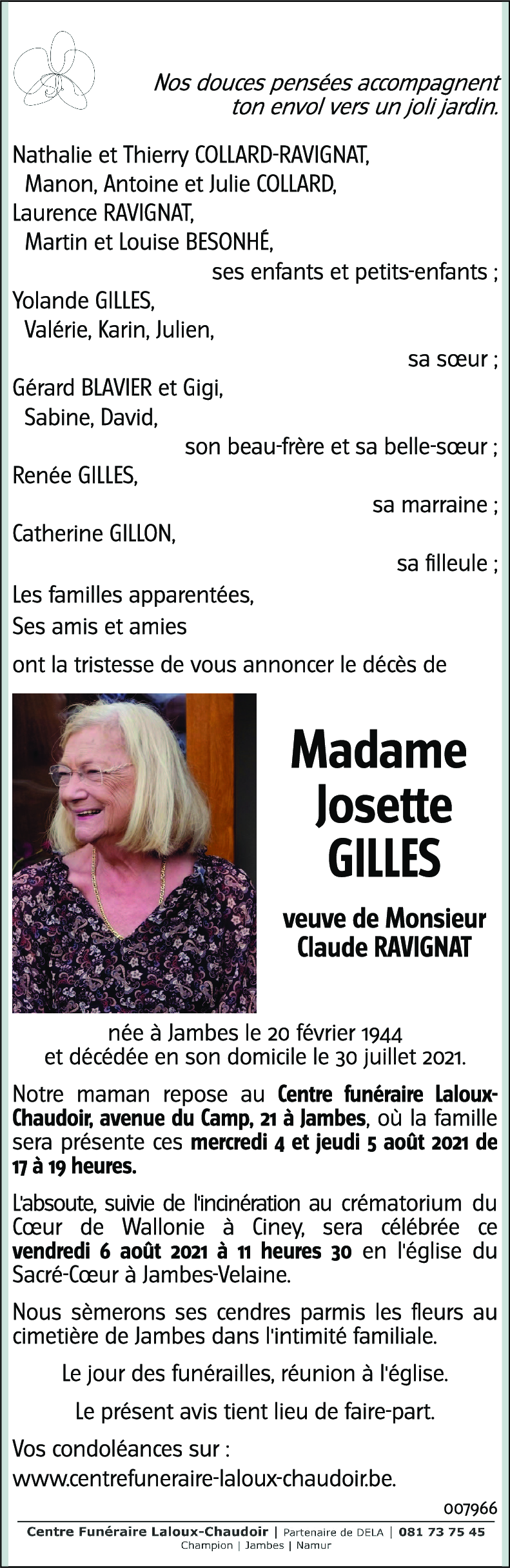 Josette GILLES