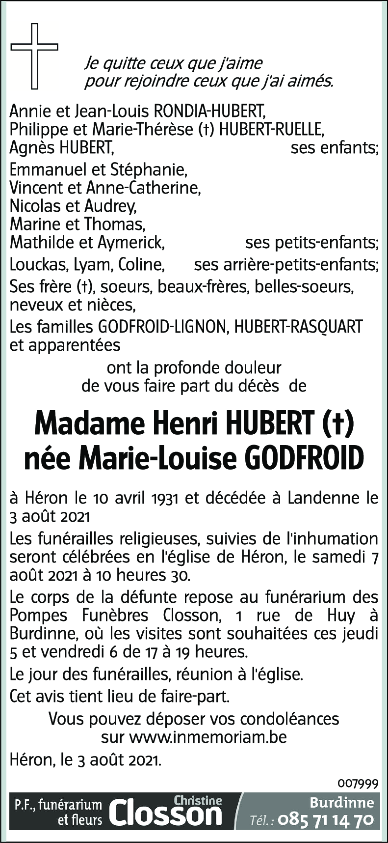 Marie-Louise GODFROID