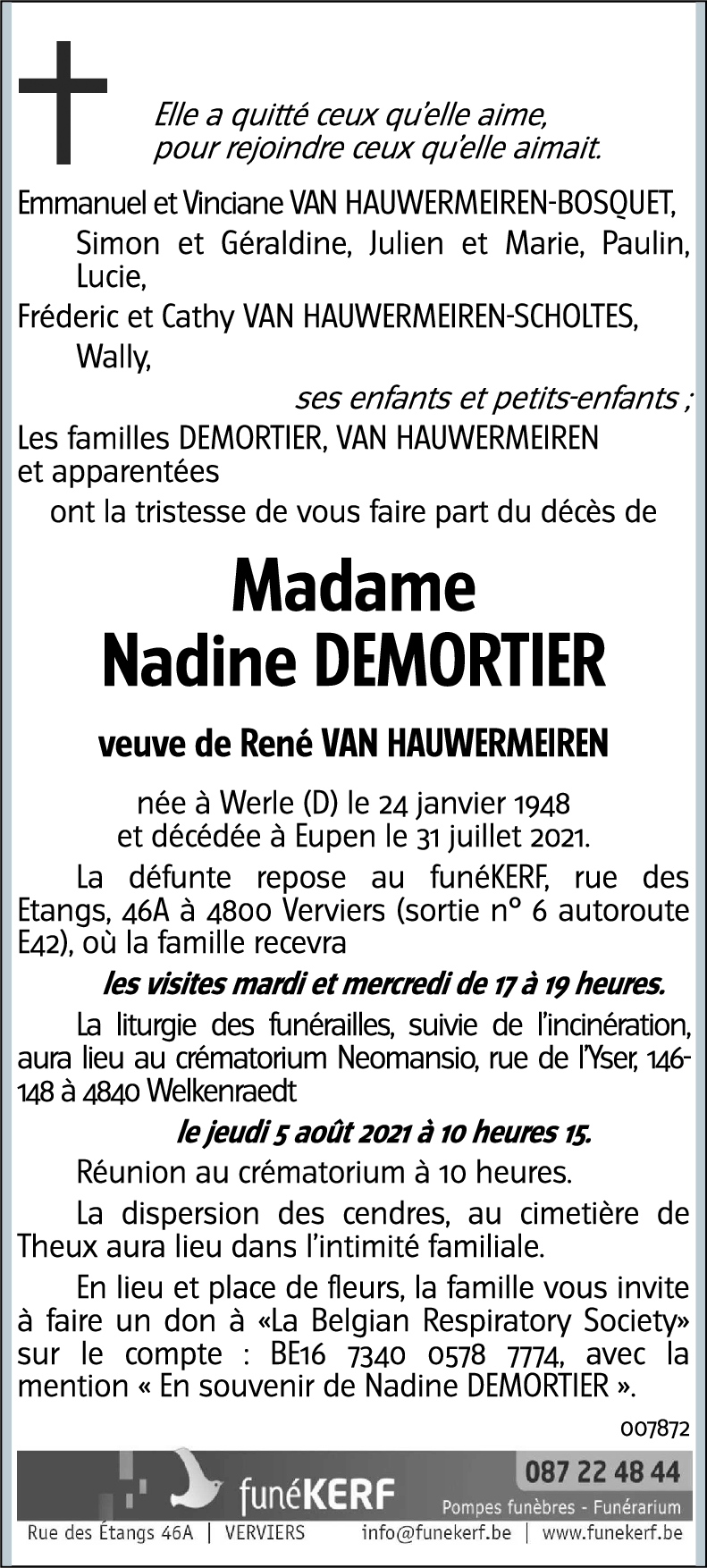 Nadine DEMORTIER