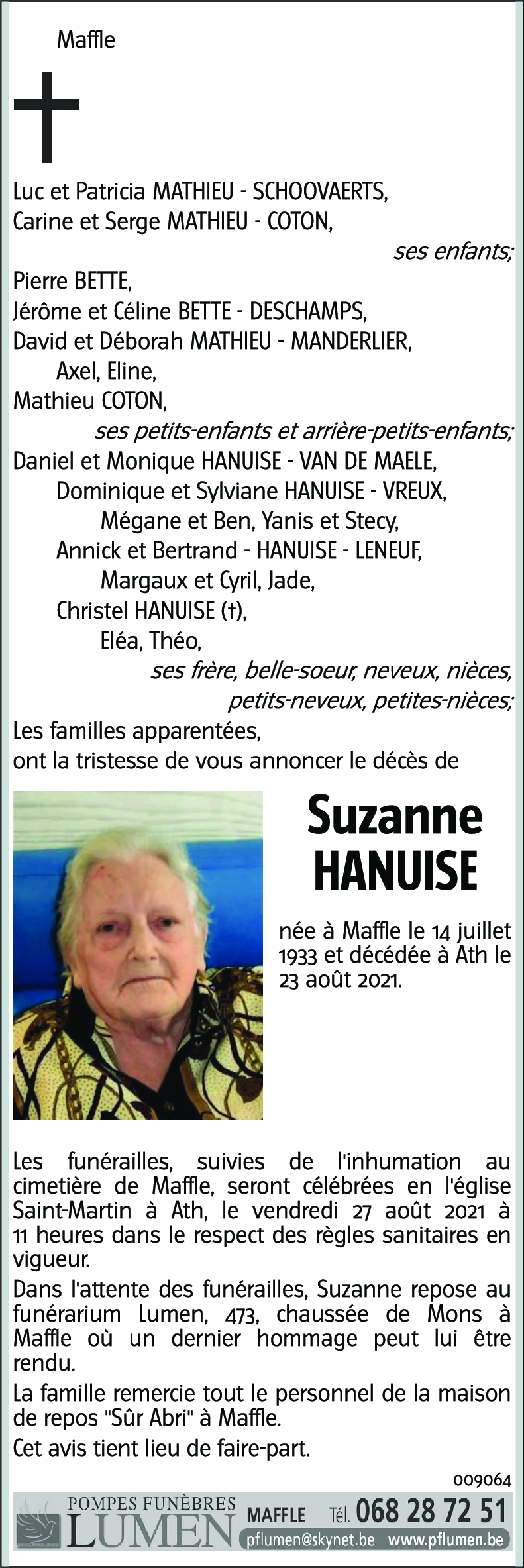 Suzanne HANUISE