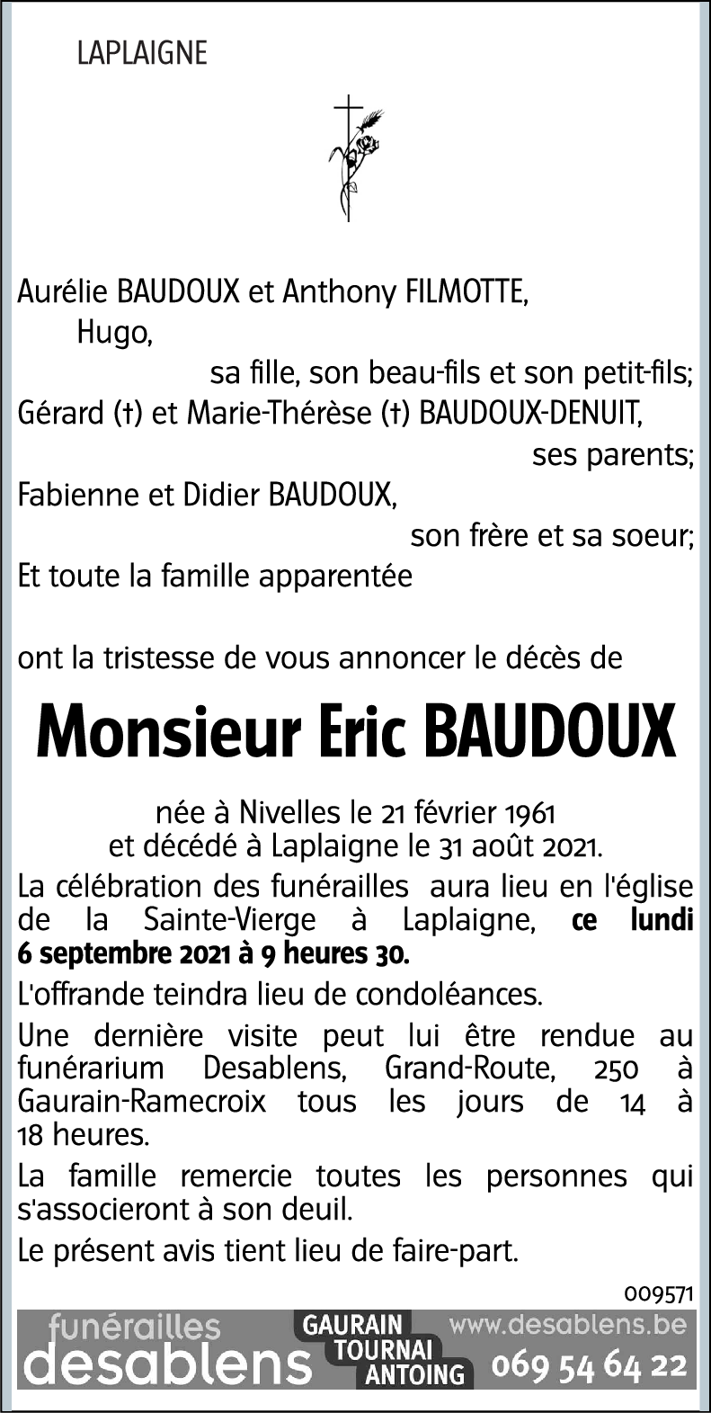 Eric BAUDOUX