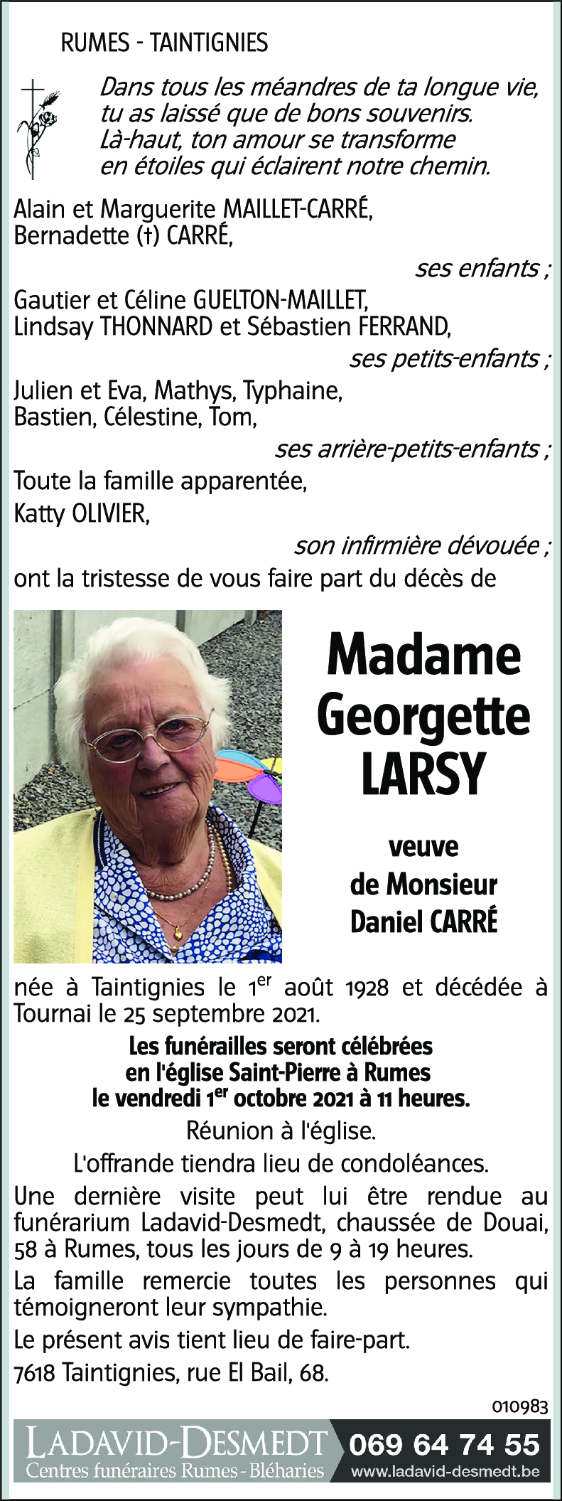 Georgette LARSY