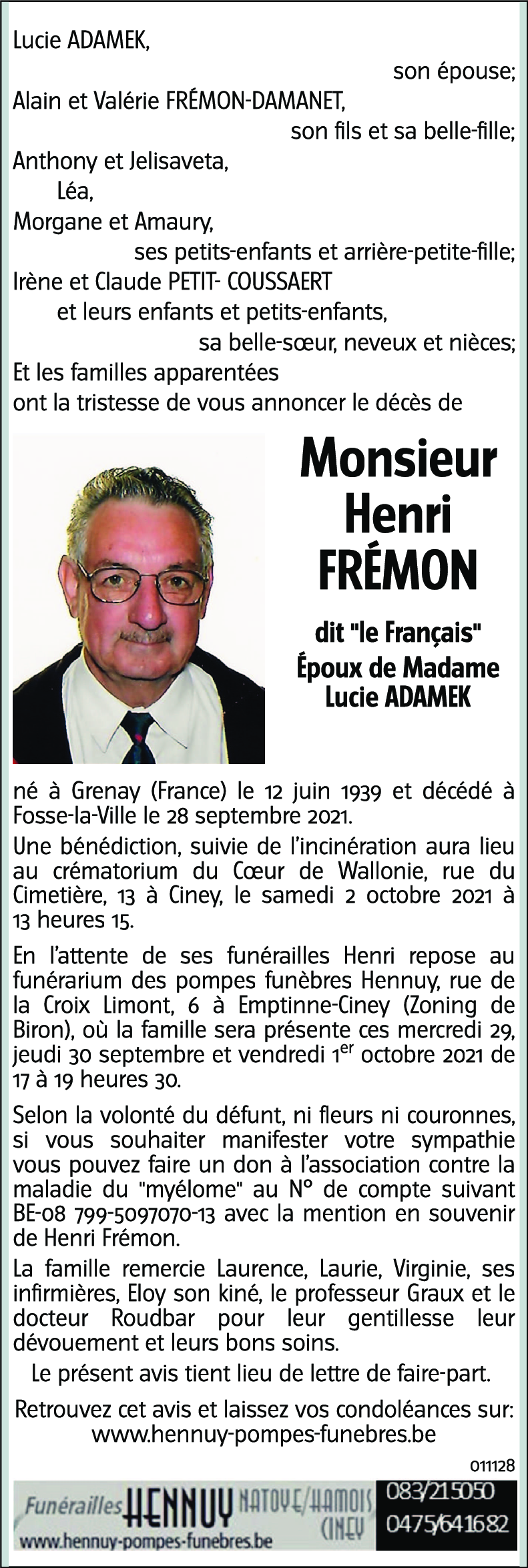 Henri FRÉMON