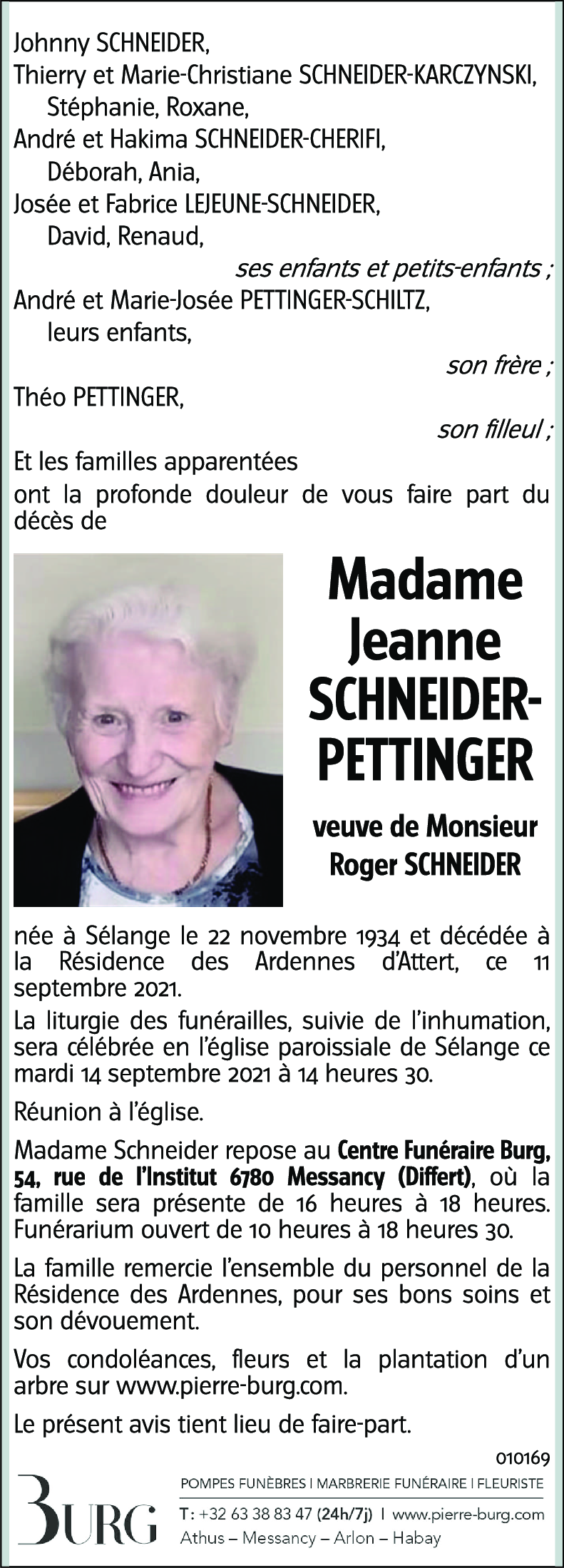 Jeanne SCHNEIDER-PETTINGER