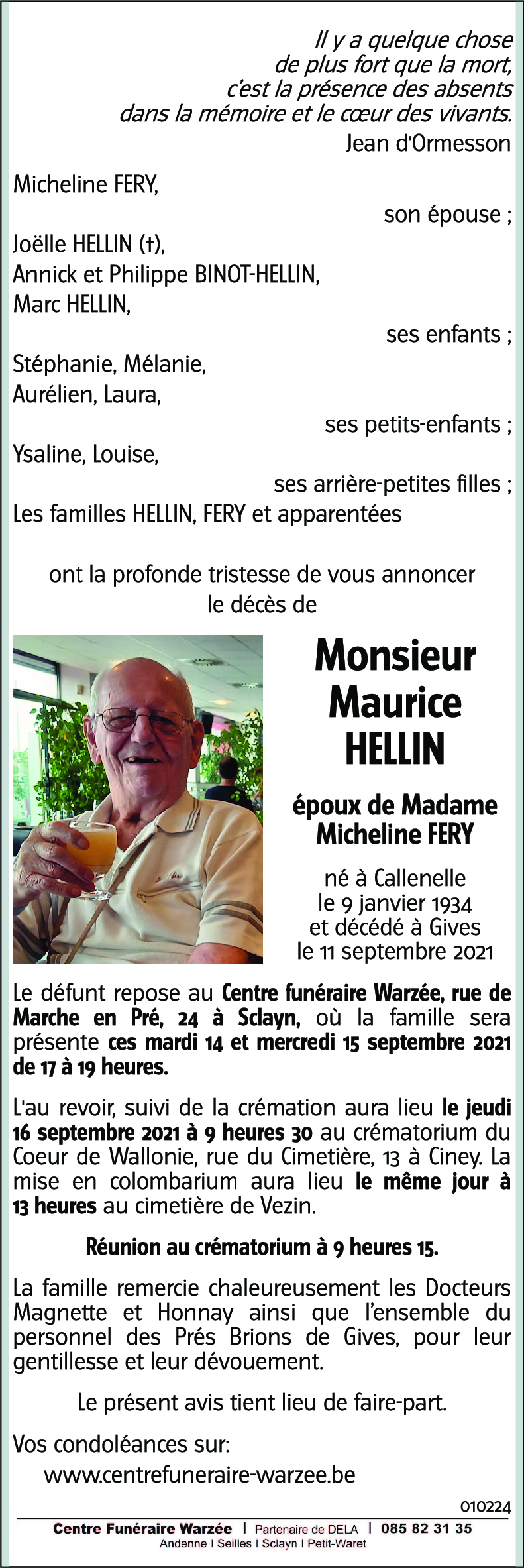 Maurice HELLIN