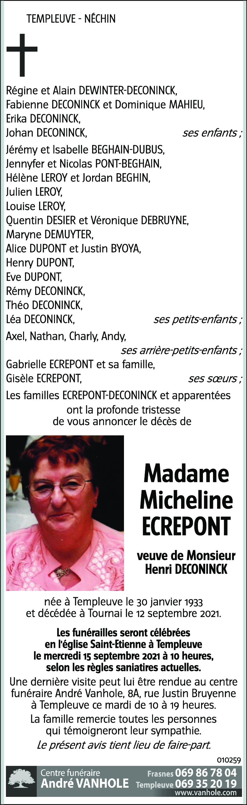 Micheline ECREPONT