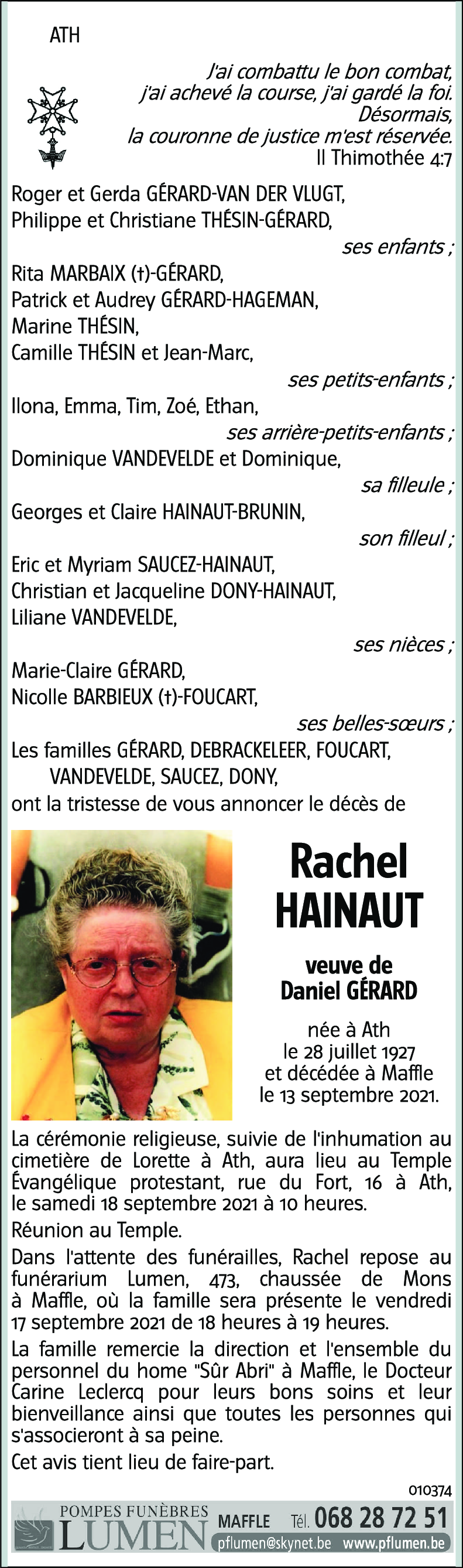 Rachel HAINAUT