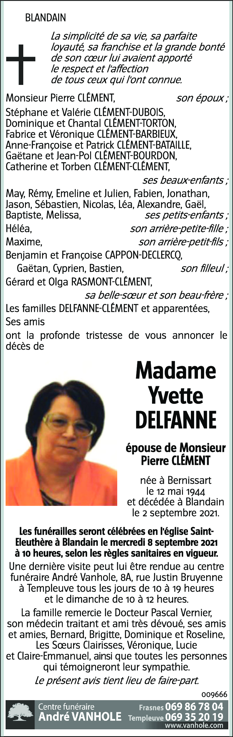 Yvette DELFANNE