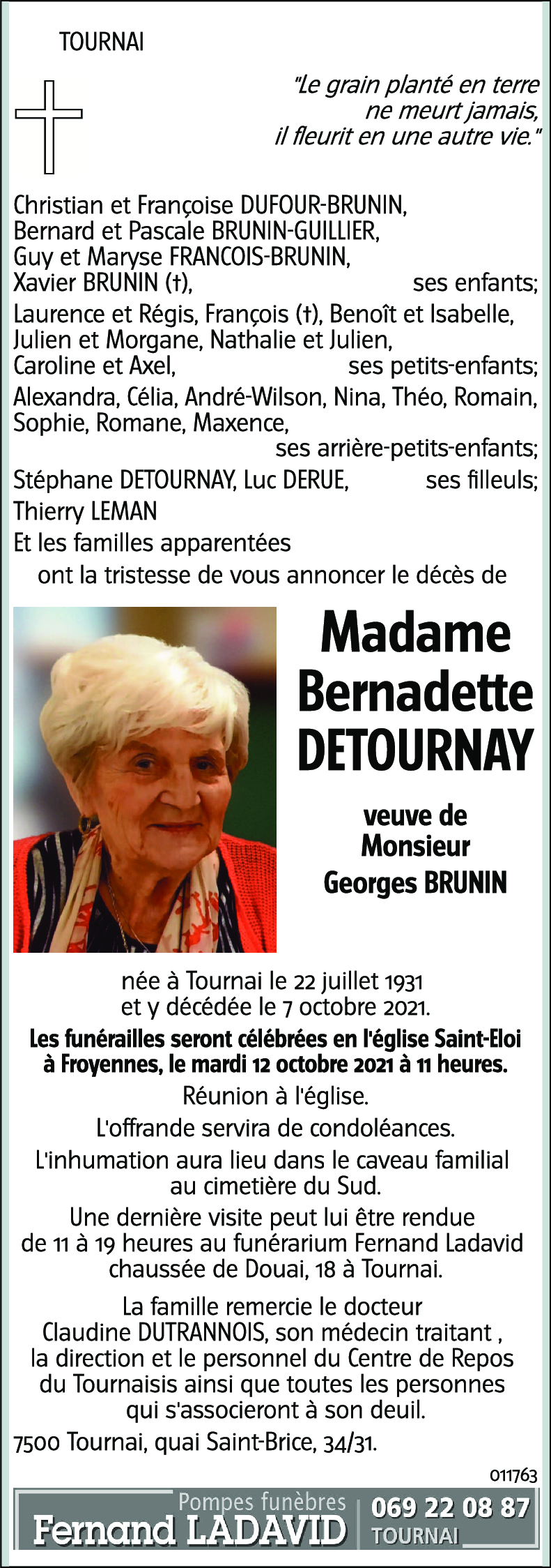 Bernadette DETOURNAY