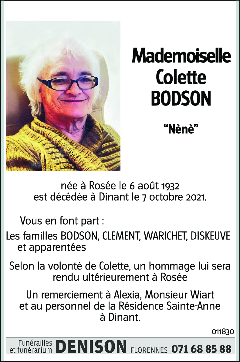 Colette BODSON