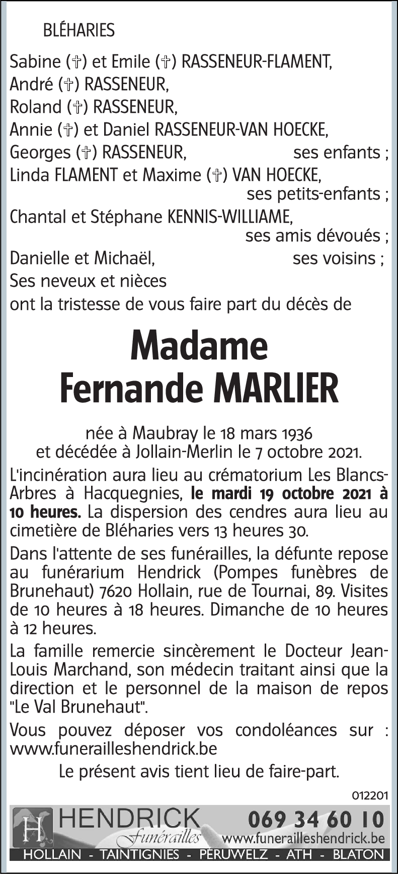 Fernande MARLIER