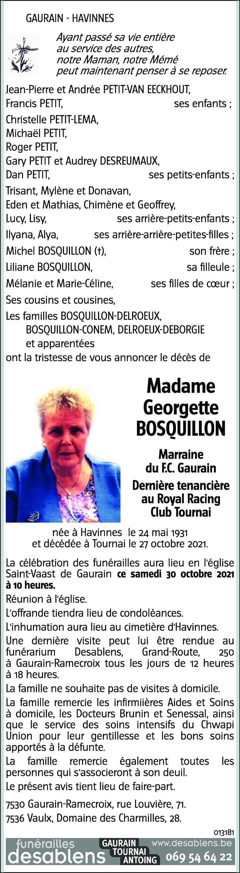 Georgette BOSQUILLON