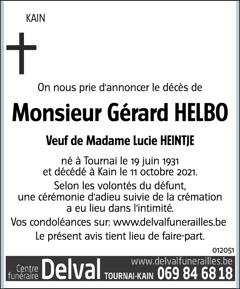 Gérard HELBO