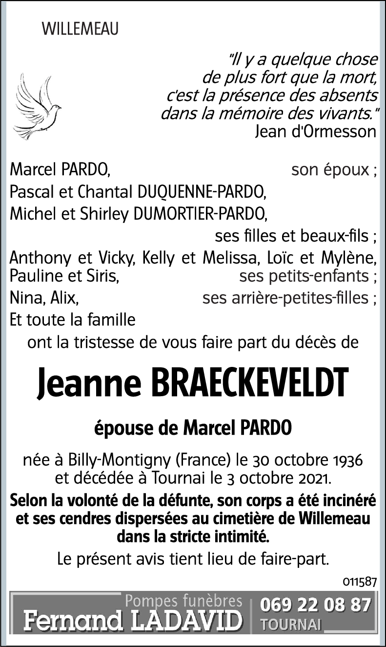 Jeanne BRAECKEVELDT