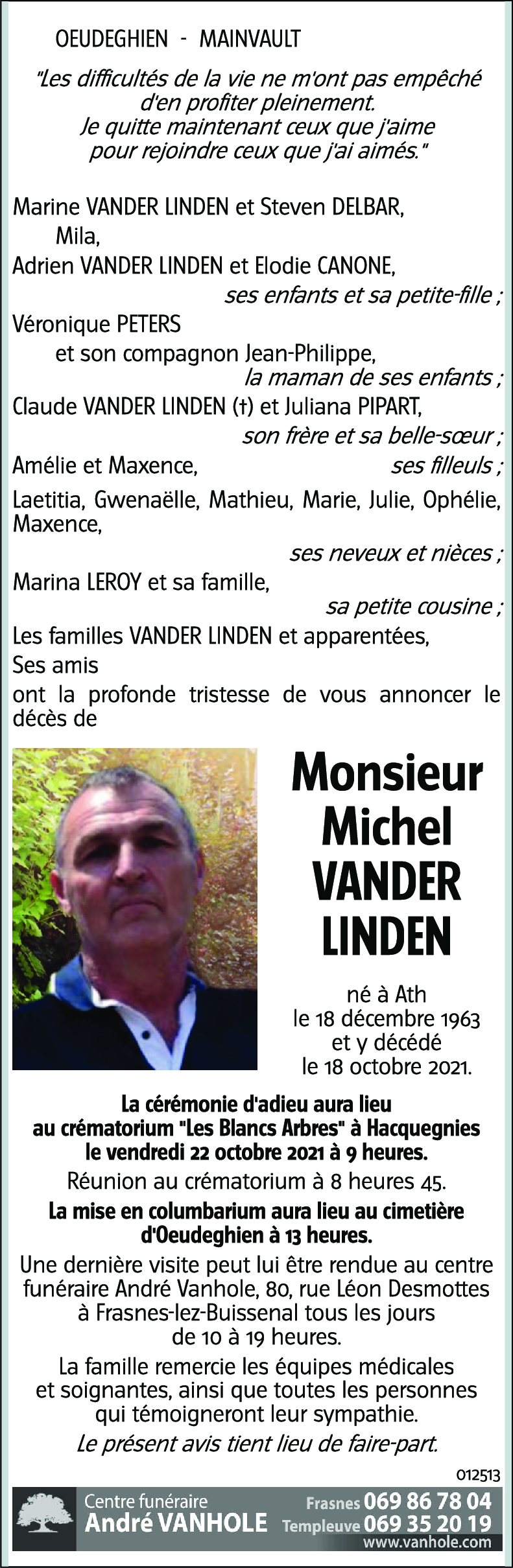 Michel VANDER LINDEN