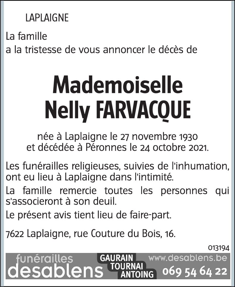 Nelly FARVACQUE