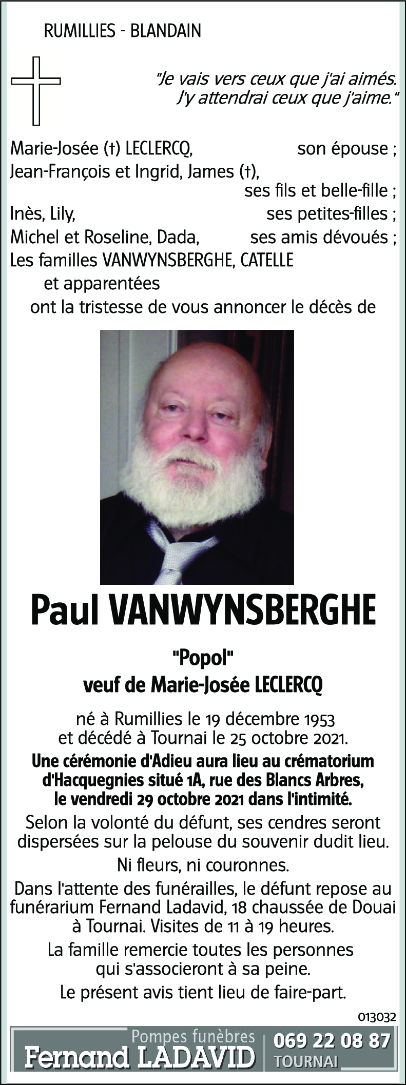 Paul VANWYNSBERGHE