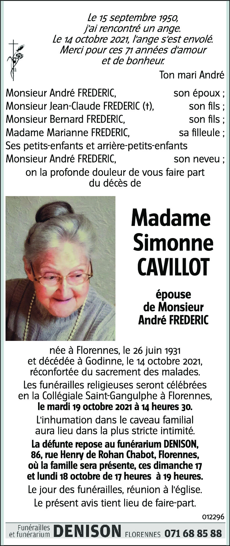 Simonne CAVILLOT