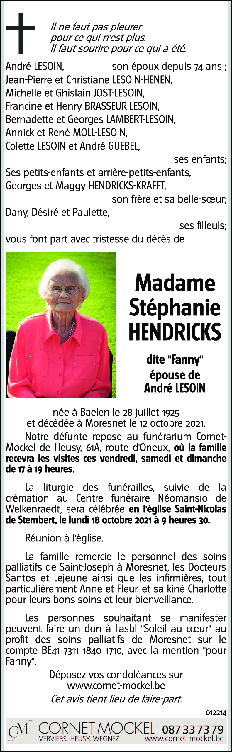 Stéphanie HENDRICKS