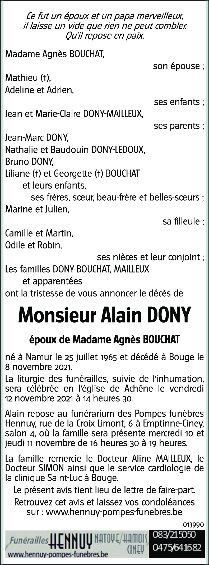 Alain DONY